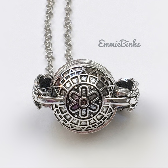 New Photo Picture Keeper Accordion Orb Pendant Necklace / Photo Globe Locket - Picture 11 of 16